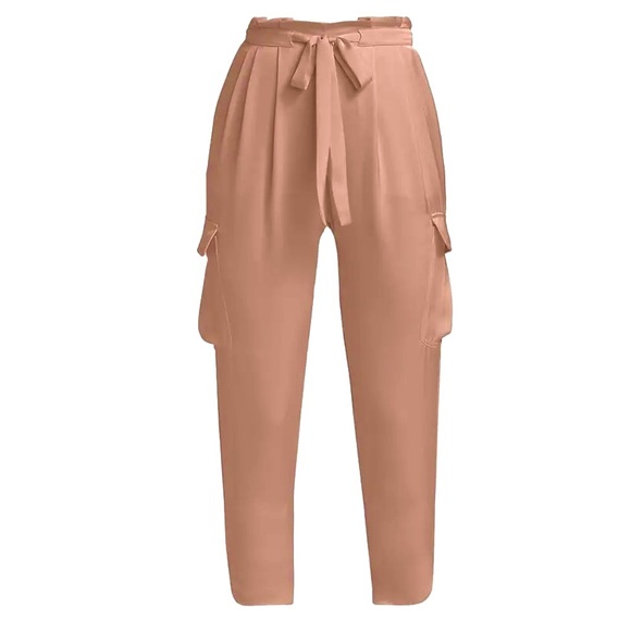 NEW RAMY BROOK PINK SATIN PANTS - Picture 8 of 9